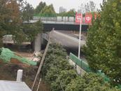 六安南華路上跨G312及接線工程雛形初現(xiàn)，G312國道解除限行