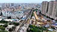 蚌埠市濱河南路正在“下穿”京滬鐵路