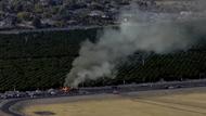 美國(guó)一小飛機(jī)撞上汽車致5人死亡