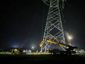 安徽亳州供電夜間施工保進度  