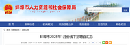 蚌埠：2025年1月份65場線下招聘會等您參加