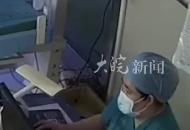 寧夏銀川地震發生瞬間 醫護人員立刻跑到嬰兒床邊 用身體緊緊護住嬰兒
