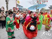 壽州古城元宵鬧春熱鬧非凡
