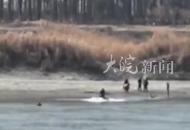 騎白馬救人的男子找到了!  當地野騎俱樂部成員 救人者:首功歸7歲的“白龍”

