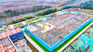 安徽首座全户内式500千伏变电站主体建筑初见雏形 预计2026年迎峰度夏前投运  
