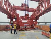  上跨京滬、下穿淮宿蚌雙鐵路 五蒙高速涉鐵工程架梁準(zhǔn)備完成