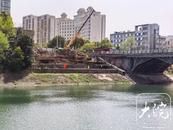 連續(xù)報道丨六安五里墩大橋兩側棧橋施工開始“破土”