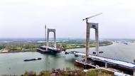 鳳陽臨淮關跨淮河特大橋預計6月中跨合龍  將惠及兩岸超百萬居民