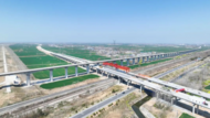 五蒙高速涉鐵項目上跨京滬鐵路全線貫通