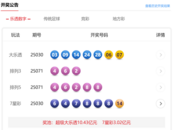 3月22日体彩中奖号码