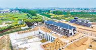 阜陽華橋溝泵站建設(shè)正酣
