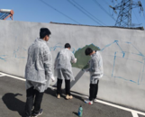 合肥马岗村开展“岭上田园 秀美马岗”乡村振兴墙绘主题活动