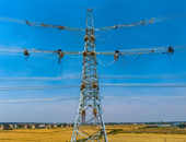 阜陽供電：謝橋電廠220千伏送出線路施工正酣