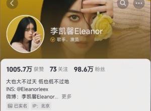 因言論惹爭議 
李凱馨多個賬號掉粉 
抖音粉絲量已跌破百萬