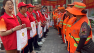 颍上县红雨伞志愿者协会开展“关爱新业态 暖心送清凉”五一志愿服务活动