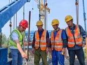 G328定城至永康段改建工程全速推進  跨京臺高速大橋沖刺合龍