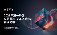 ATFX 2025年一季度斩获7765亿美元交易量，稳坐全球第七宝座 
