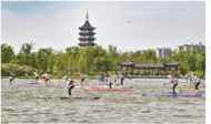2025年中國百城槳板公開賽（潛山站）在雪湖公園舉行