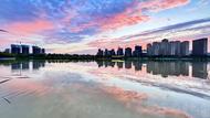 淮南人民公園雨霽如畫(huà) 夏至美景醉游人