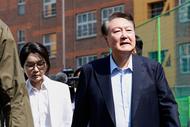 韓國總統選舉開始正式投票，尹錫悅夫婦現身