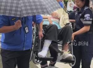 安徽阜南一女考生骨折
多方联动护送其参加高考