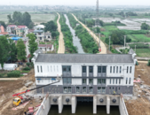巢湖市中垾聯(lián)圩東李河閘站外立面施工啟動(dòng)