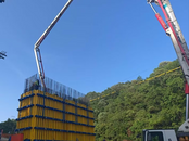 S94天堂寨支線一標段二分部首件空心薄壁墩順利澆筑