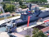 朝鮮“崔賢”級二號艦舉行重新下水儀式