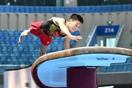全国青年体操U系列锦标赛男子个人全能决赛在滁落幕