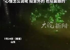 山东一男子抓知了猴遇暴雨车被冲走：抓上头了，挺意外的，也挺震撼的