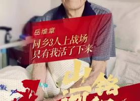 山河铭记 | 95岁抗战老兵岳维章：同乡3人上战场 只有我活了下来