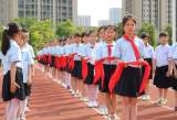 戴上红领巾啦！合肥市伦先小学130名同学光荣加入少先队