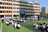 金寨县明强小学：开展防震减灾应急疏散演练