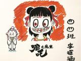 "最暖父亲"为女儿手绘书皮 素材多为电影中人物