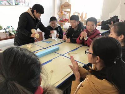 肥東縣文化館非遺保護中心一行走進肥東三中
