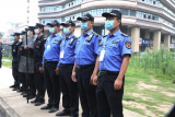 護航阜陽十九中考點  ，他們最美