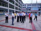 叶露中到城北第二小学视察高考准备工作