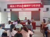 霍山县城关小学举行2020年暑期教师政治理论学习培训会