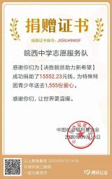 涓滴之水成海洋     颗颗爱心变希望  ——皖西中学开展“决胜脱贫助力新希望”公益活动