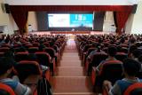 李厚东到霍山职业学校为学生做开学第一课的法治报告