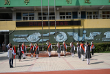 合肥市安庆路第三小学教育集团安庆路校区：同升国旗    同唱国歌
