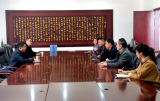 寿县教体局局长李中禄到寿县二中调研指导工作