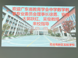 广东省教育学会中学数学专业委员会莅临芜湖高新区实验学校指导