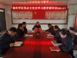 怀远县徐圩学区党总支召开党史学习教育研讨会