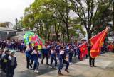 潜山市梅城小学举行清明节祭扫烈士陵园暨新队员入队仪式