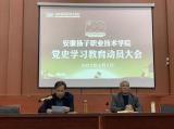 全面啟動，全員參與 —— 安徽揚子職業(yè)技術學院召開黨史學習教育動員大會