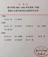 怀宁县振宁学校：用读书征文活动燃起学生爱国热情