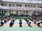 绩溪县荆州乡中心小学举行“512”防震安全疏散演练