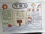 怀远县龙亢镇学区中心学校开展防溺水手抄报制作活动