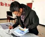 百米長卷繪黨史展亳州一中師生情懷